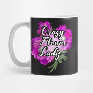 Crazy Flower Lady - pink Mug